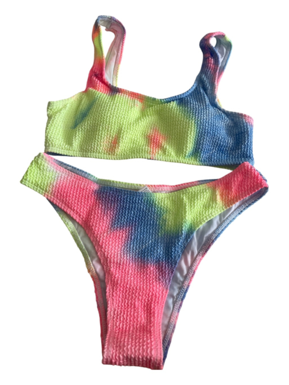 Women's Unbranded Tie-Dye Bikini Set, Size S, Multi-color